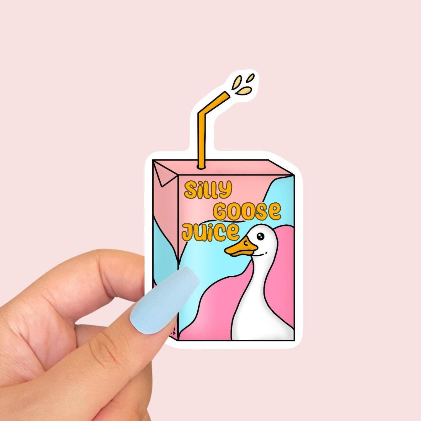 Silly Goose Juice Vinyl Sticker
