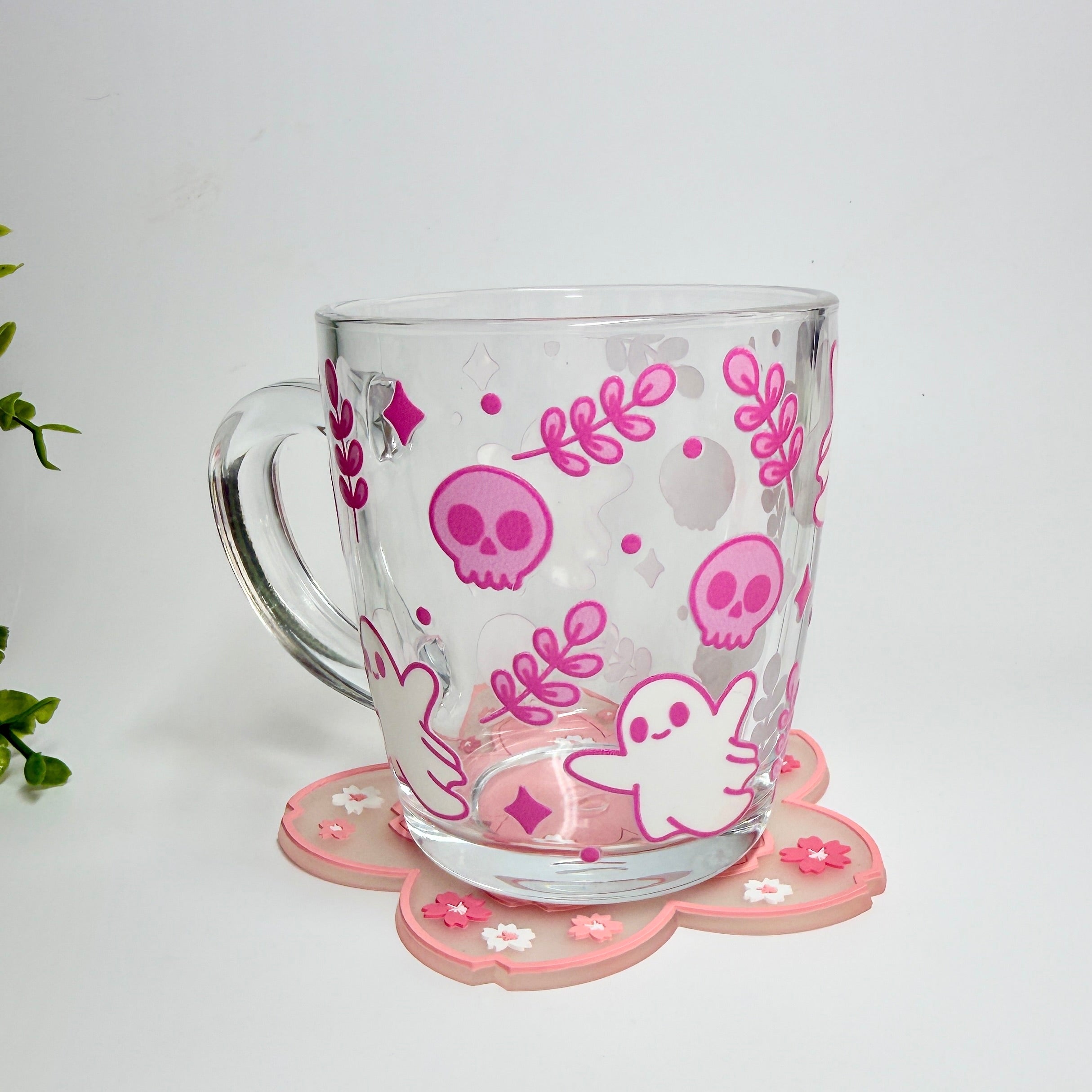 Cute Ghosty Coffee/Tea Glass Mug