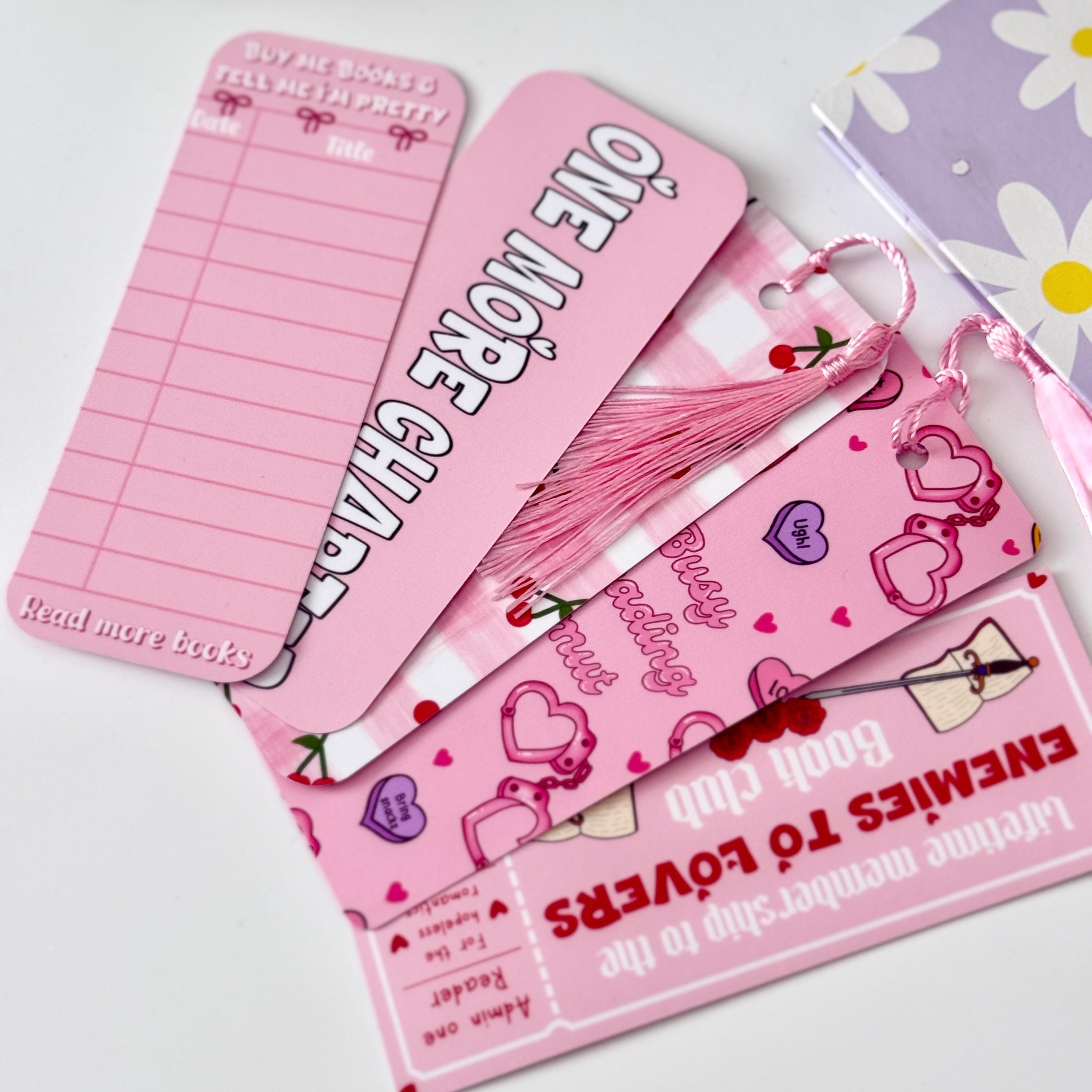 Pink Spicy Bookmark Collection Matte Bookmarks