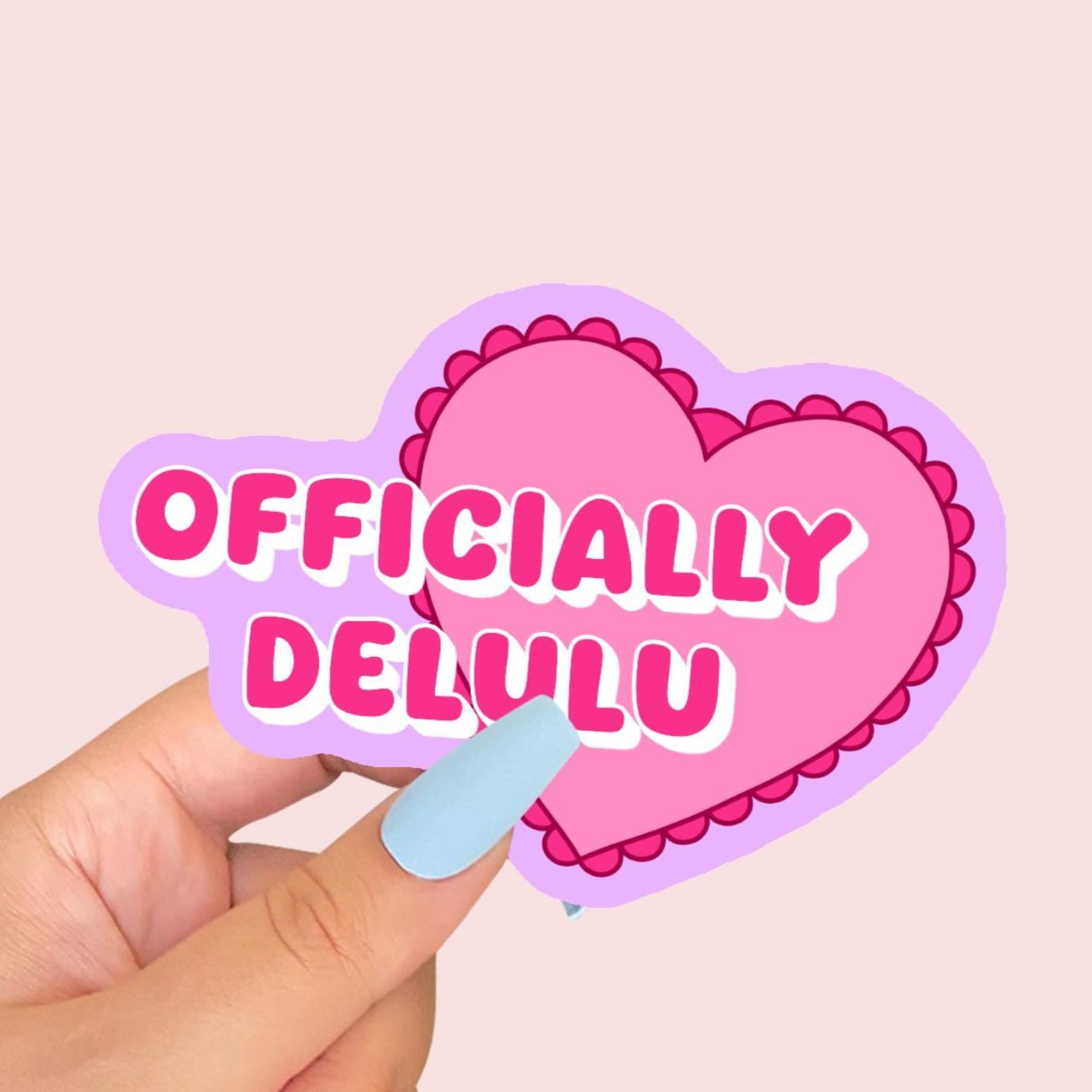 Officially Delulu Vinyl Sticker