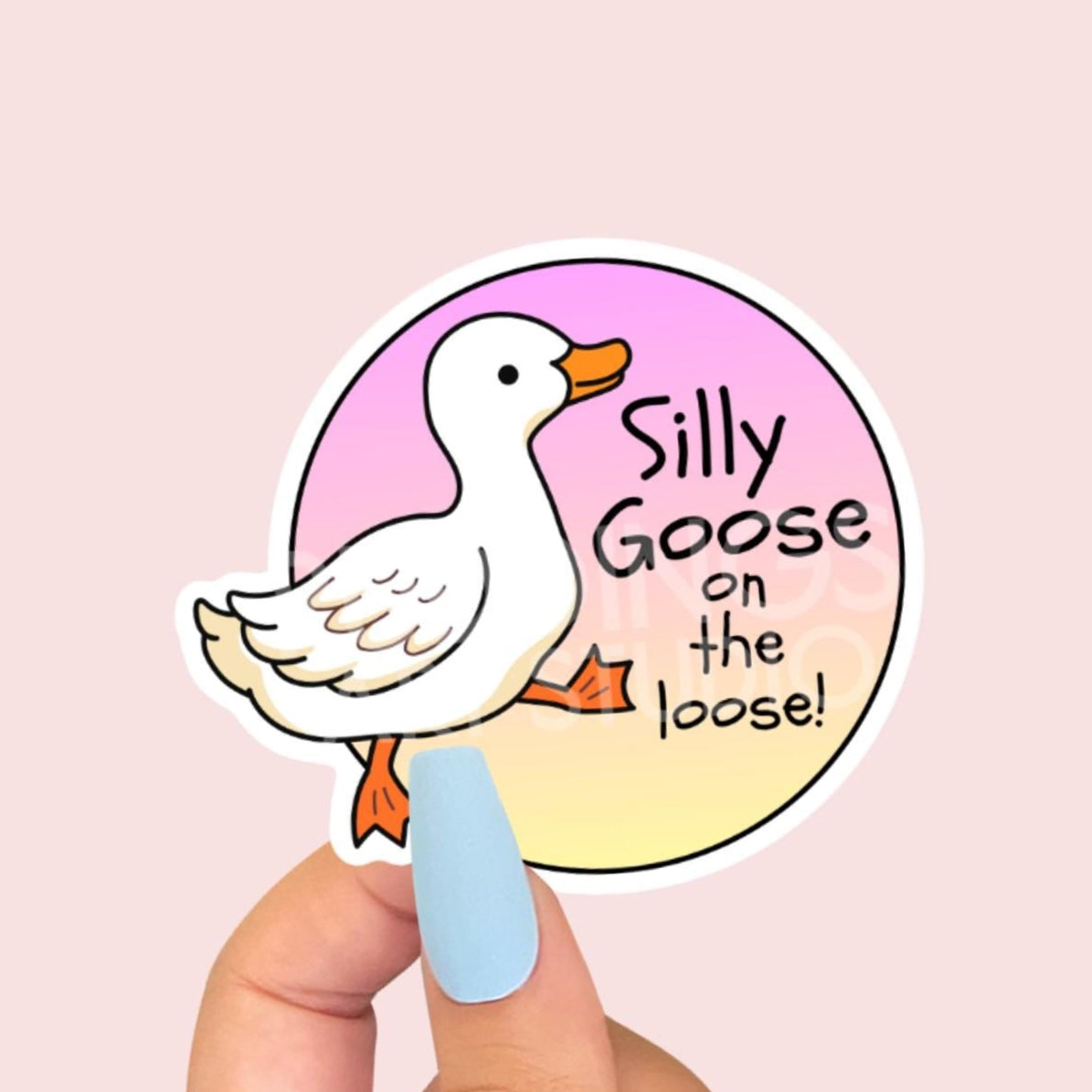 Silly Goose on the Loose, Funny Sticker